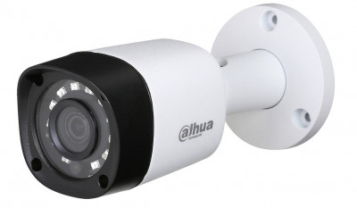 Видеокамера HDCVI Dahua, bullet-камера, помещ./улица, 2Мп, 1/2,7’, 1920х1080, 25к/с, ИК, цв:0,02лк, об-в:3,6мм, DH-HAC-HFW1200RMP-0360B-S3