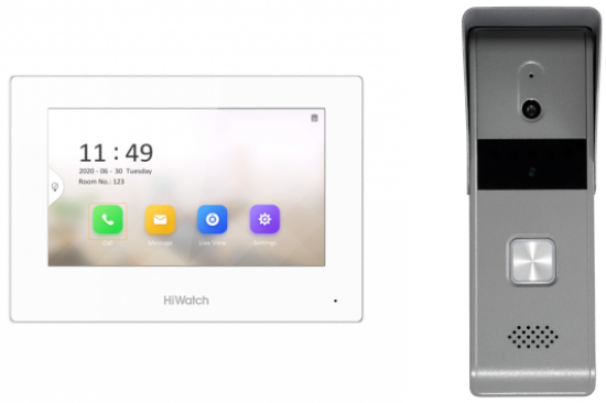 Комплект видеодомофонии HiWatch DS-D100HKWF