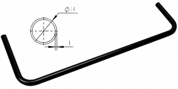 Медная трубка для СЖО Barrow TSWB-16 Black