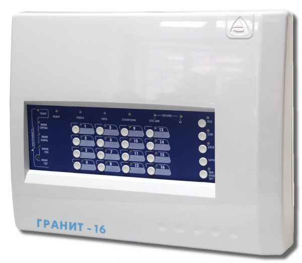Прибор приемно-контрольный охранно-пожарный Гранит-16