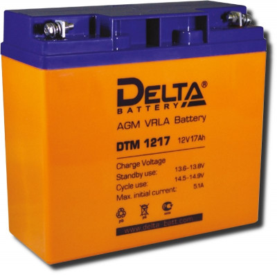 Аккумулятор герметичный свинцово-кислотный Delta DTM 1217