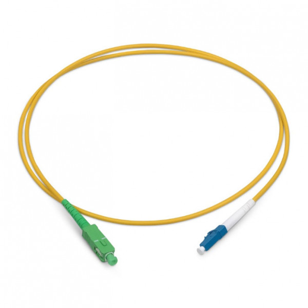 Коммутационный шнур оптический BNH Tight Buffer, Simplex LC/SC (APC), OS2 9/125, LSZH, Ø 3мм, 25м, цвет: жёлтый, (B660.1-LC-SCA-9-25-LSZH)