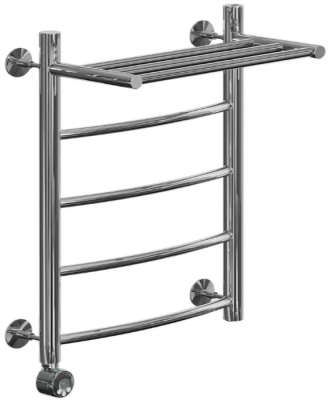 Электрический полотенцесушитель Ника ЛД/ВП Электрическая Лесенка Дуга/Верхняя Полка 50х50 -4 лев