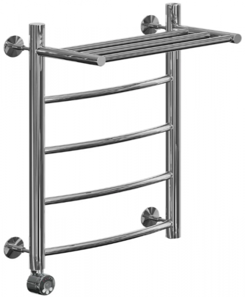 Электрический полотенцесушитель Ника ЛД/ВП Электрическая Лесенка Дуга/Верхняя Полка 50х50 -4 лев