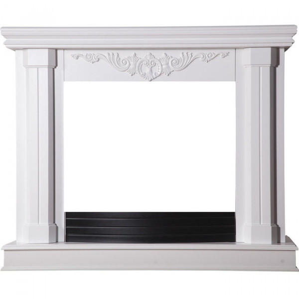 Широкий портал InterFlame Джениус Под очаг Panoramic 25 LED FX (белый; бежевый; бежевый с золотом; белый с золотом)