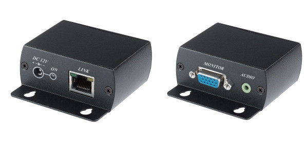 Комплект SC&T, RJ45, приёмник+передатчик, D-sub 15, (VE01HA)