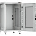 Шкаф телекоммуникационный напольный TLK Lite II, IP20, 18U, 975х600х600 мм (ВхШхГ), дверь: стекло, задняя дверь: металл, боковая панель: сплошная съемная, разборный, цвет: серый, (TFI-186060-GMMM-R-GY)