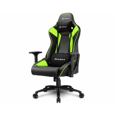 Кресло игровое Sharkoon ELBRUS 3 BK/GN