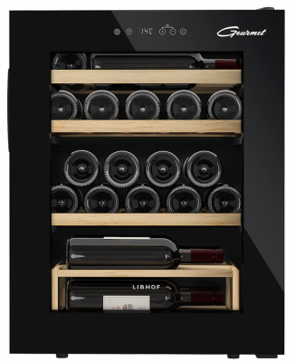 Отдельностоящий винный шкаф 22-50 бутылок Libhof GM-22 black