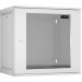 Шкаф телекоммуникационный настенный TLK Lite, 19", 12U, 569х600х450 мм (ВхШхГ), дверь: стекло, боковая панель: сплошная съемная, разборный, цвет: серый
