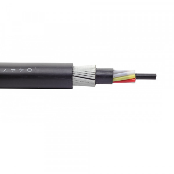 Кабель волоконно-оптический Eurolan L04-FG Loose tube,  8хОВ, OM2 50/125, LSZH (нг(A)-HF), Ø 12,4мм, универсальный, бронированный, цвет: чёрный