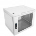 Шкаф телекоммуникационный настенный ЦМО ШРН, 19", 6U, 346х600х480 мм (ВхШхГ), дверь: стекло, боковая панель: сплошная, сварной, цвет: серый