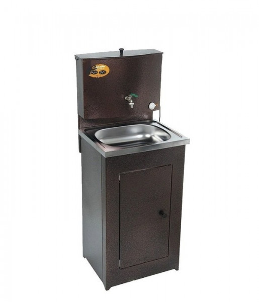 Электрический накопительный водонагреватель Вихрь ЛЮКС с подогревом/нержавеющая мойка/цвет медь