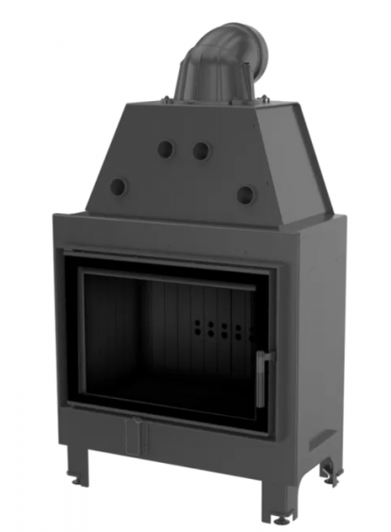 Фронтальная дровяная топка Kratki MBO черная футеровка