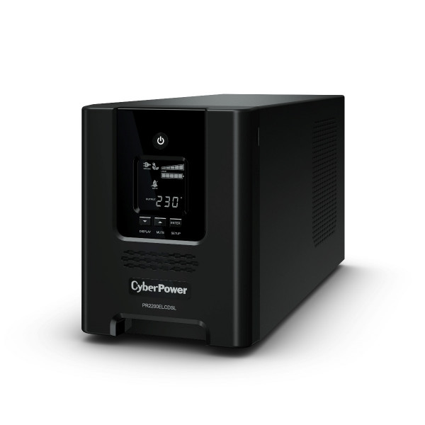ИБП CyberPower Professional Tower, 2200ВА, онлайн, настольный, 170х432х221 (ШхГхВ), 230V,  однофазный, (PR2200ELCDSL)