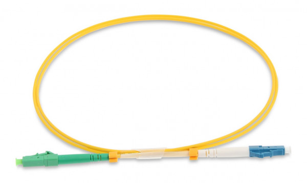 Коммутационный шнур оптический BNH Tight Buffer, Simplex LC/LC (APC), OS2 9/125, LSZH, Ø 3мм, 20м, цвет: жёлтый, (B660.1-LC-LCA-9-20-LSZH)