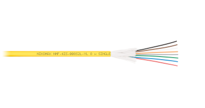 Кабель волоконно-оптический одномодовый NMF-4IS-004S2L-YL