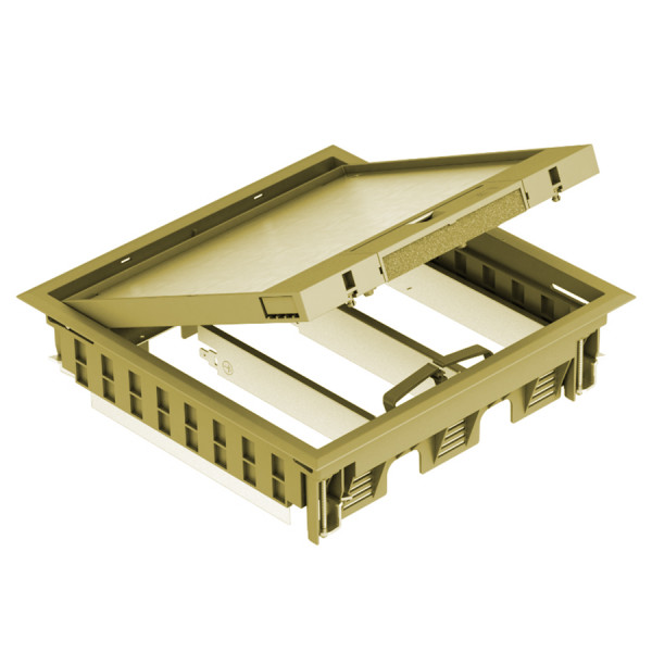 Люк напольный BETTERMANN GES9, пластик, с ручкой, 67х264 мм (ВхШ), модулей: 12, универсальный, цвет: бежевый