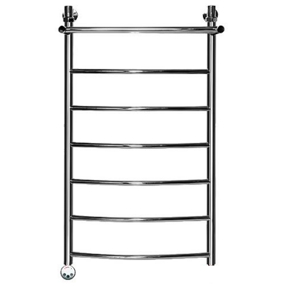 Электрический полотенцесушитель Ника ЛД/ВП Электрическая Лесенка Дуга/Верхняя Полка 100х50 -7 лев