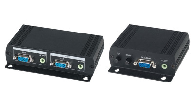 Комплект SC&T, RJ45, приёмник+передатчик, D-sub 15, (VE02AL)