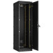 Шкаф телекоммуникационный напольный TLK Indystry, IP54, 42U, 2105х600х800 мм (ВхШхГ), дверь: металл, задняя дверь: металл, боковая панель: сплошная, разборный, цвет: чёрный, (TFM-426080-MMMM-BK)