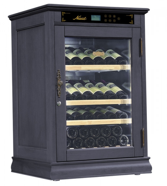 Отдельностоящий винный шкаф 22-50 бутылок Libhof NR-43 Black