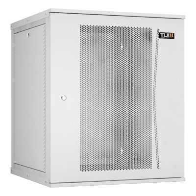 Шкаф телекоммуникационный настенный TLK Lite, 19", 15U, 703х600х600 мм (ВхШхГ), дверь: перфорация, боковая панель: сплошная съемная, разборный, цвет: серый