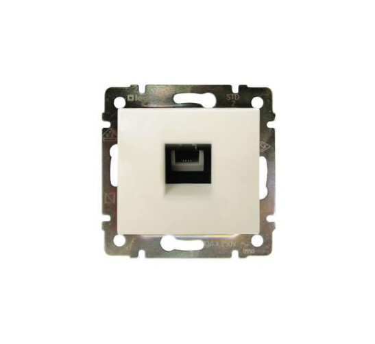 Розетка в сборе Legrand Valena, 1x RJ11, кат. 5е, экр., внутренняя, 51х58 мм (ВхШ), цвет: белый, (LEG.774438)