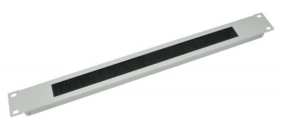 Щеточный ввод Cabeus, 1U, 43х432х12 мм (ВхШхГ), для шкафов, цвет: серый