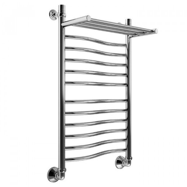 Водяной полотенцесушитель Маргроид Волна Премиум с полкой 60*40