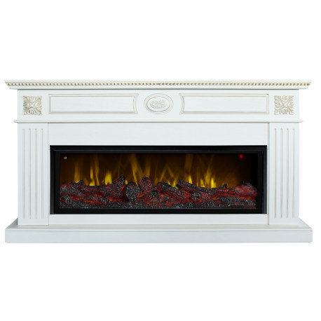 Линейный электрокамин Real-Flame Siena BV/42 (WT-659G) с очагом Beverly 1000