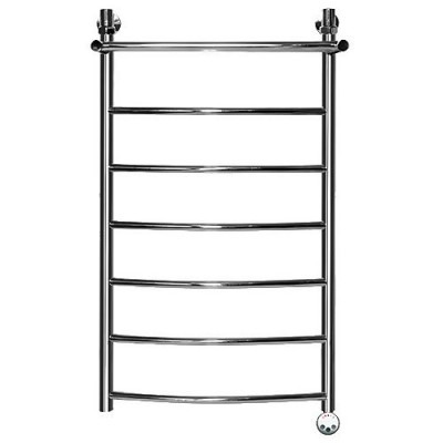 Электрический полотенцесушитель Ника ЛД/ВП Электрическая Лесенка Дуга/Верхняя Полка 100х50 -7 прав