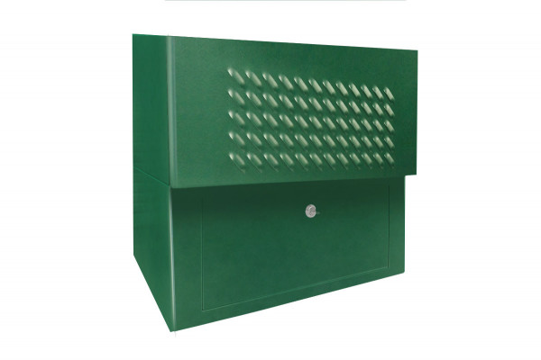 Цоколь (к шкафу) ЦМО, 250х600х500 мм (ВхШхГ), для серии ШТВ-Н, зелёный мох, оцинкованный