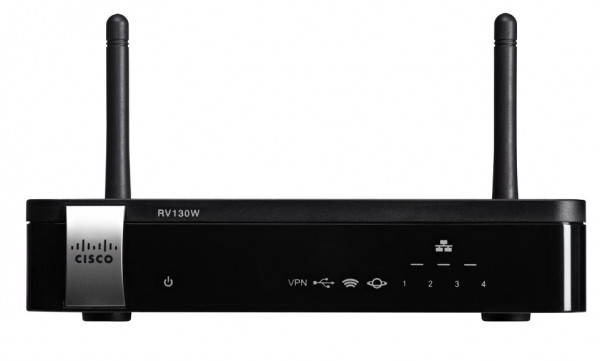 Маршрутизатор Cisco, Small Business, портов: 5, LAN: 4, WAN: 1, скорость мб/с: 800, антенн: 2, USB: Да, цвет: чёрный, с веб-фильтрацией, RV130W-WB-E-K8-RU