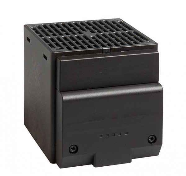 Нагреватель STEGO CSL 028, 75х92х65 мм (ВхШхГ), 250Вт, винтовое крепление, для шкафов, 230V, чёрный, с осевым вентилятором 45 м³/ч