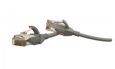 Шнур коммутационный Hyperline, кат. 6, неэкр., U/UTP, RJ45/RJ45, d 3,9 1.5м, LSZH, AWG28 серый, (PC-LPT-UTP-RJ45-RJ45-C6-1.5M-LSZH-GY)