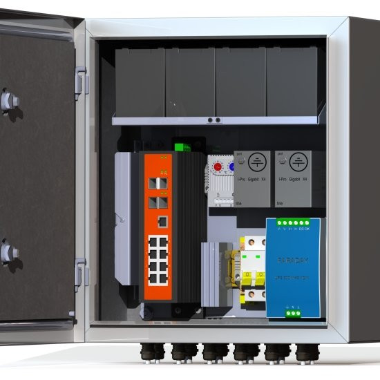 Термошкаф коммутационный Mastermann 8 УТП 8КУ ГЗ АКБ 7А