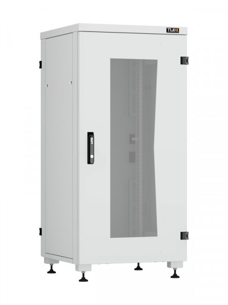 Шкаф телекоммуникационный напольный TLK Lite II, IP20, 24U, 1242х600х600 мм (ВхШхГ), дверь: стекло, задняя дверь: металл, боковая панель: сплошная съемная, разборный, цвет: серый, (TFI-246060-GMMM-R-GY)