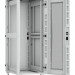 Шкаф телекоммуникационный напольный TLK Lite II, IP20, 33U, 1642х600х800 мм (ВхШхГ), дверь: стекло, задняя дверь: металл, боковая панель: сплошная, 2 части, разборный, цвет: серый, (TFI-336080-GHMH-R-GY)