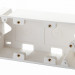 Коробка открытого монтажа Eurolan Серия 45, внешняя, 22,5х45 мм (ВхШ), 4 модуля, цвет: белый