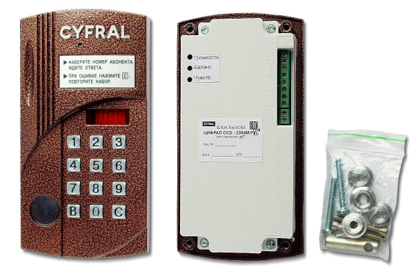 Вызывная панель цветная с контроллером Цифрал CCD-2094М/РКVC
