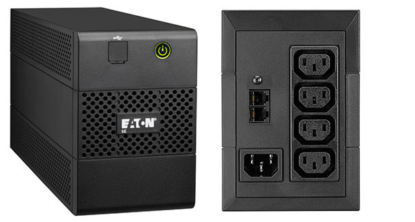 ИБП Eaton 5E, 650ВА, usb кабель в комплекте, линейно-интерактивный, напольный, 148х100х288 (ШхГхВ), 230V,  однофазный, Ethernet, (5E650iUSB)