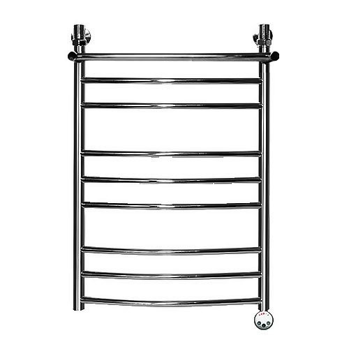 Электрический полотенцесушитель Ника ЛД(г2)/ВП Электрический (Лесенка Дуга/Верхняя Полка/группа2) 80х50 -9 прав