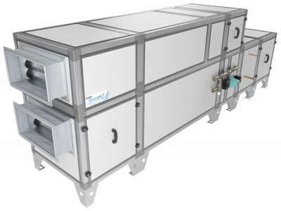 Приточно-вытяжная вентиляционная установка Breezart 2000C Aqua RP F PB