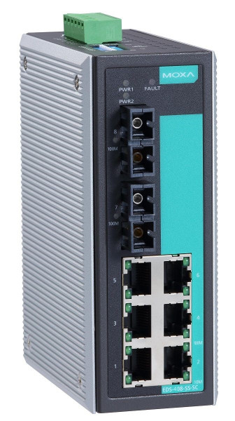 Коммутатор MOXA, EDS-408A-SS-SC