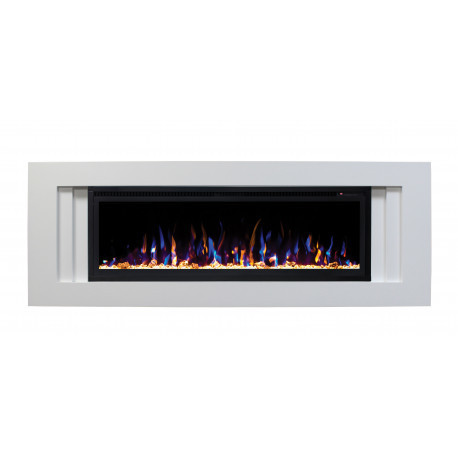 Электрокамин с широким очагом 3D Real-Flame Stockholm 60 WT-P591/WT-P511 с очагом Saphir 50