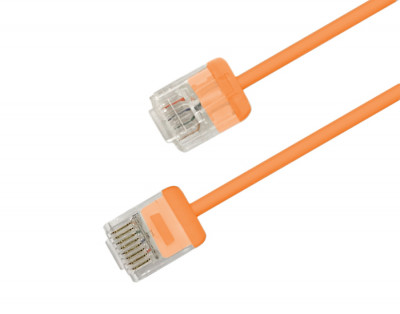 Шнур коммутационный Hyperline, кат. 6, неэкр., U/UTP, RJ45/RJ45, d 2,8 3м, LSZH, AWG32 оранжевый, (PC-LPU-UTP-RJ45-RJ45-C6-3M-LSZH-OR)