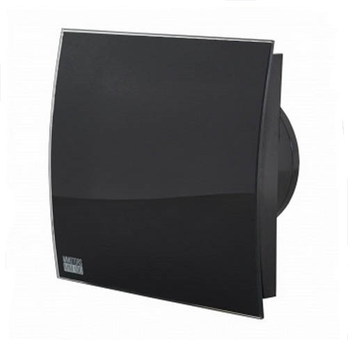 Вытяжка для ванной диаметр 100 мм Mmotors ММ-Р 06 стекло овал 169 м3/ч 18 Вт обратный клапан/черный глянец