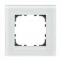 Рамка стеклянная MDT technologies BE-GTR1W.01 1х местная, для вставок 55 x 55мм, цвет белый
