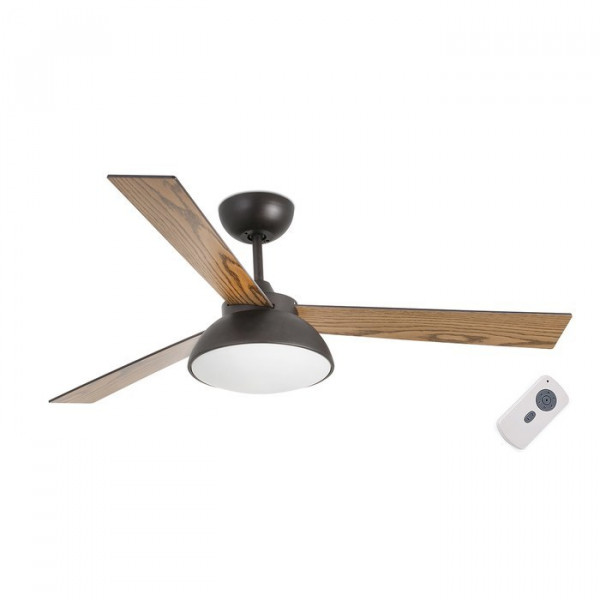 Вентилятор с подсветкой Faro RODAS BROWN 20W LED (33523)